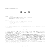 고소장 (업무상비밀누설죄) 고소장 (업무상비밀누설죄)